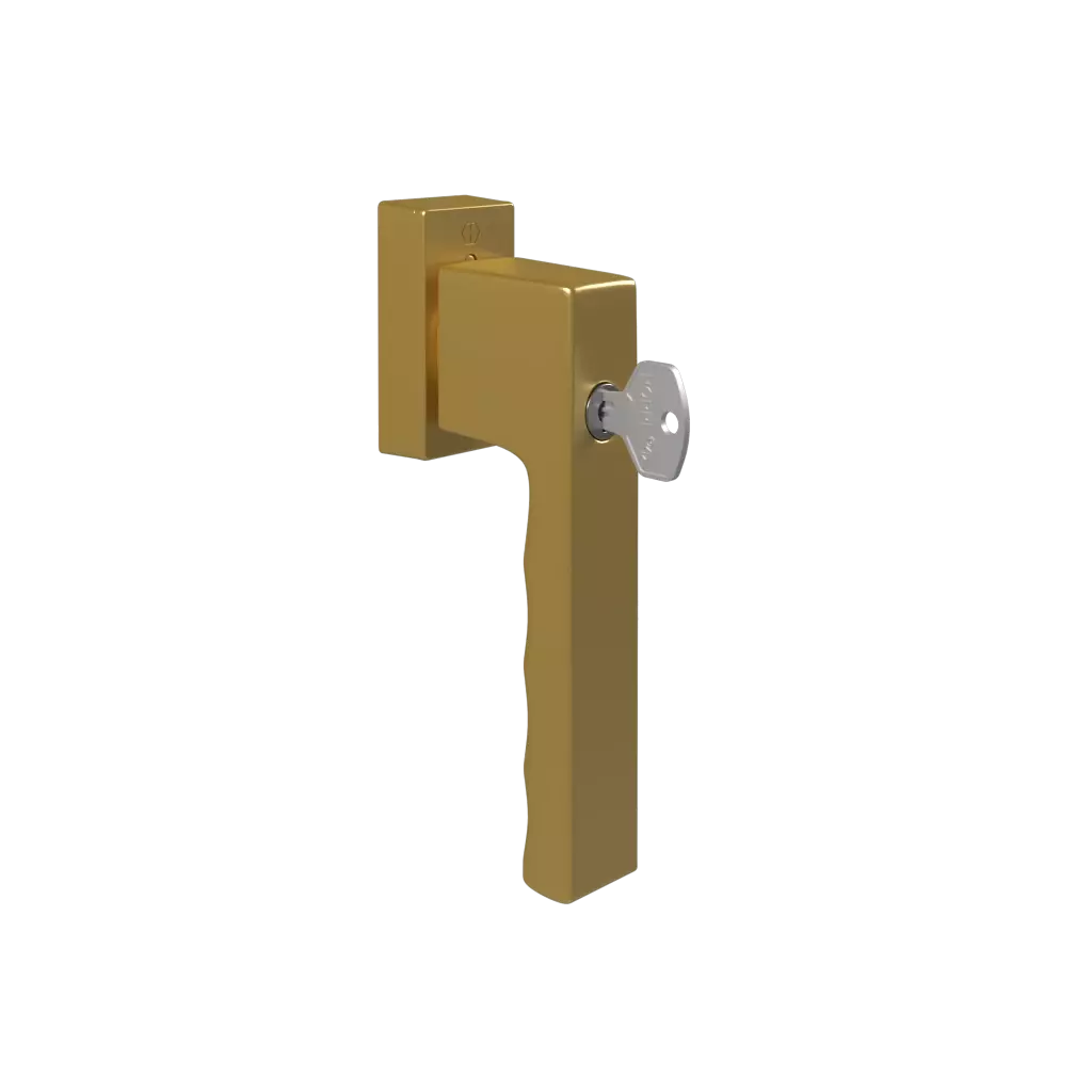 Poignée de porte à clé SecuForte Toulon vieil or fenetres accessoires-de-fenetre poignees toulon avec-une-cle poignee-de-porte-a-cle-secuforte-toulon-vieil-or