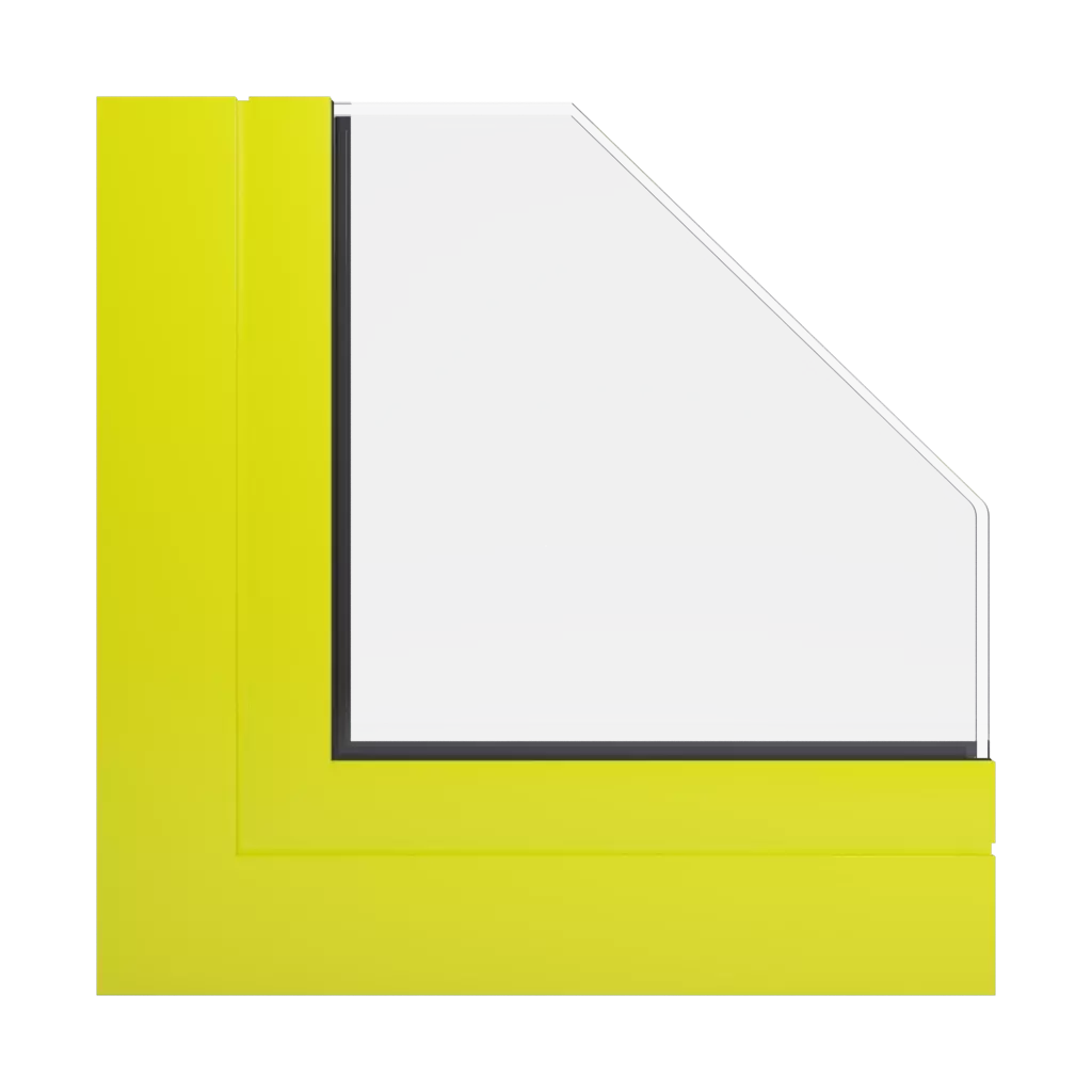 RAL 1026 Jaune brillant fenetres profils-de-fenetre aliplast mur-mc