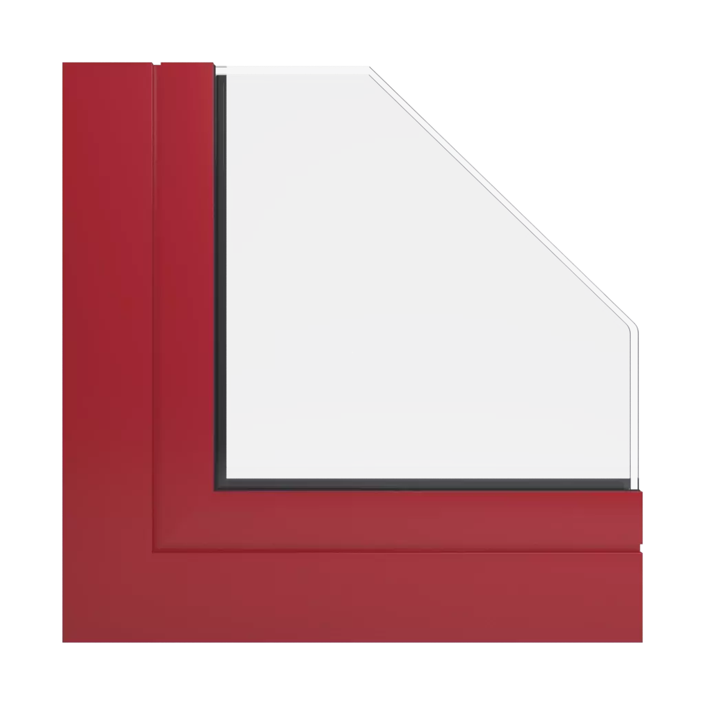 RAL 3002 Rouge carmin fenetres profils-de-fenetre aluprof mb-60e-ei