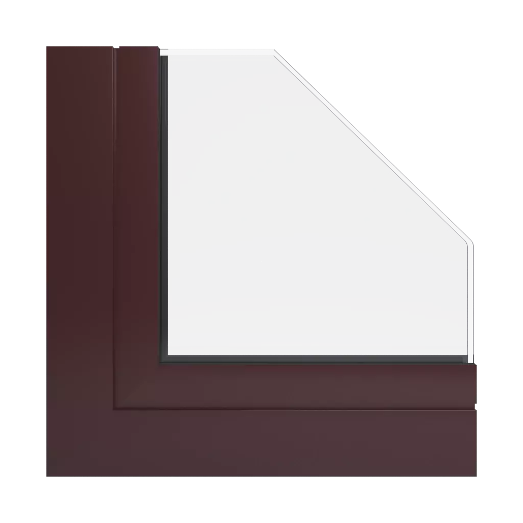 RAL 3007 Rouge noir fenetres profils-de-fenetre aluprof mb-60e-ei