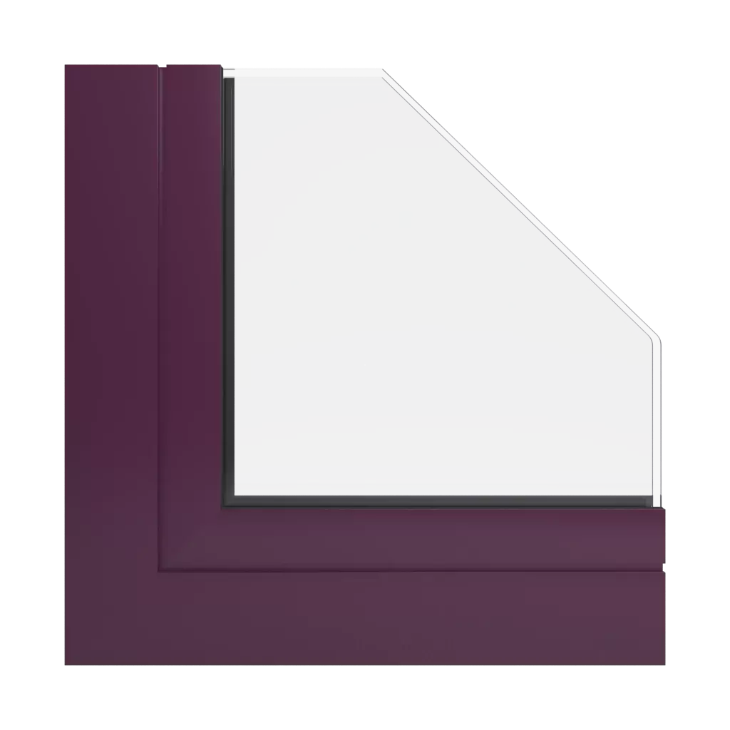 RAL 4007 Violet pourpre produits cloisons-de-bureau-en-verre    