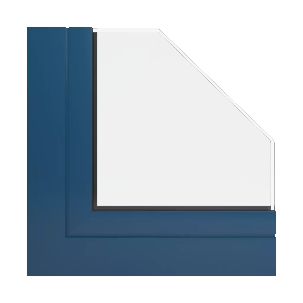 RAL 5001 Bleu vert fenetres profils-de-fenetre ponzio pe68