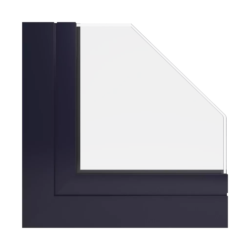 RAL 5004 Bleu noir fenetres profils-de-fenetre aliplast genesis-75