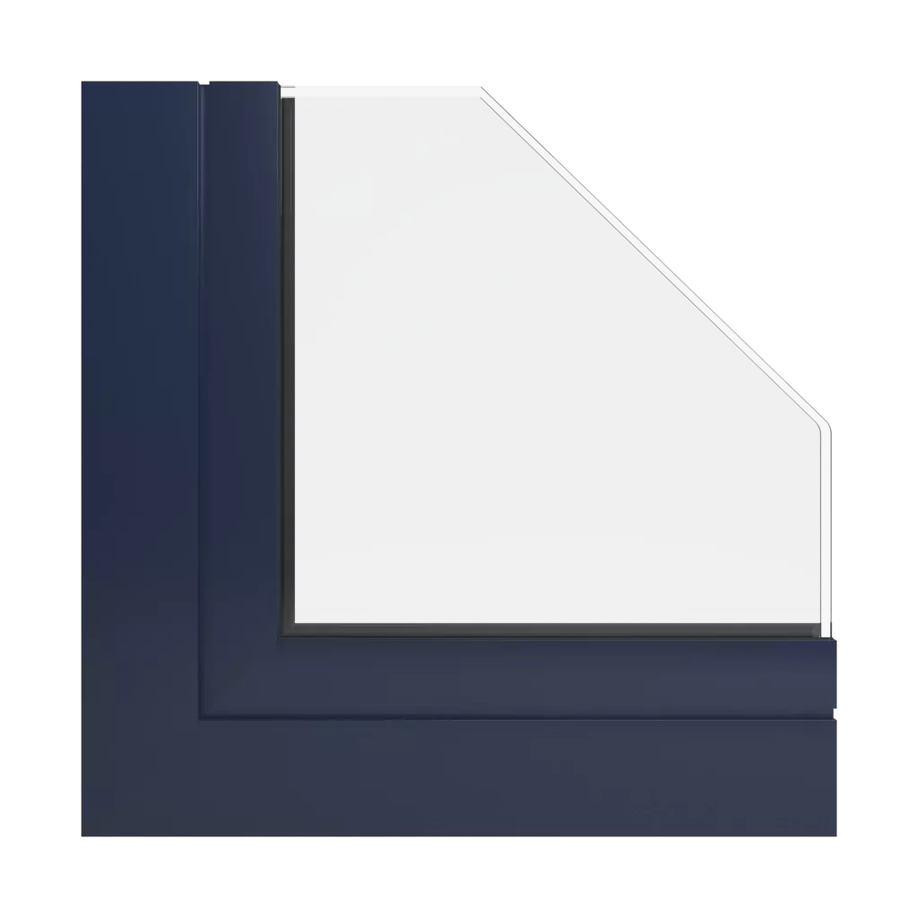 RAL 5011 Bleu acier fenetres profils-de-fenetre ponzio pe68