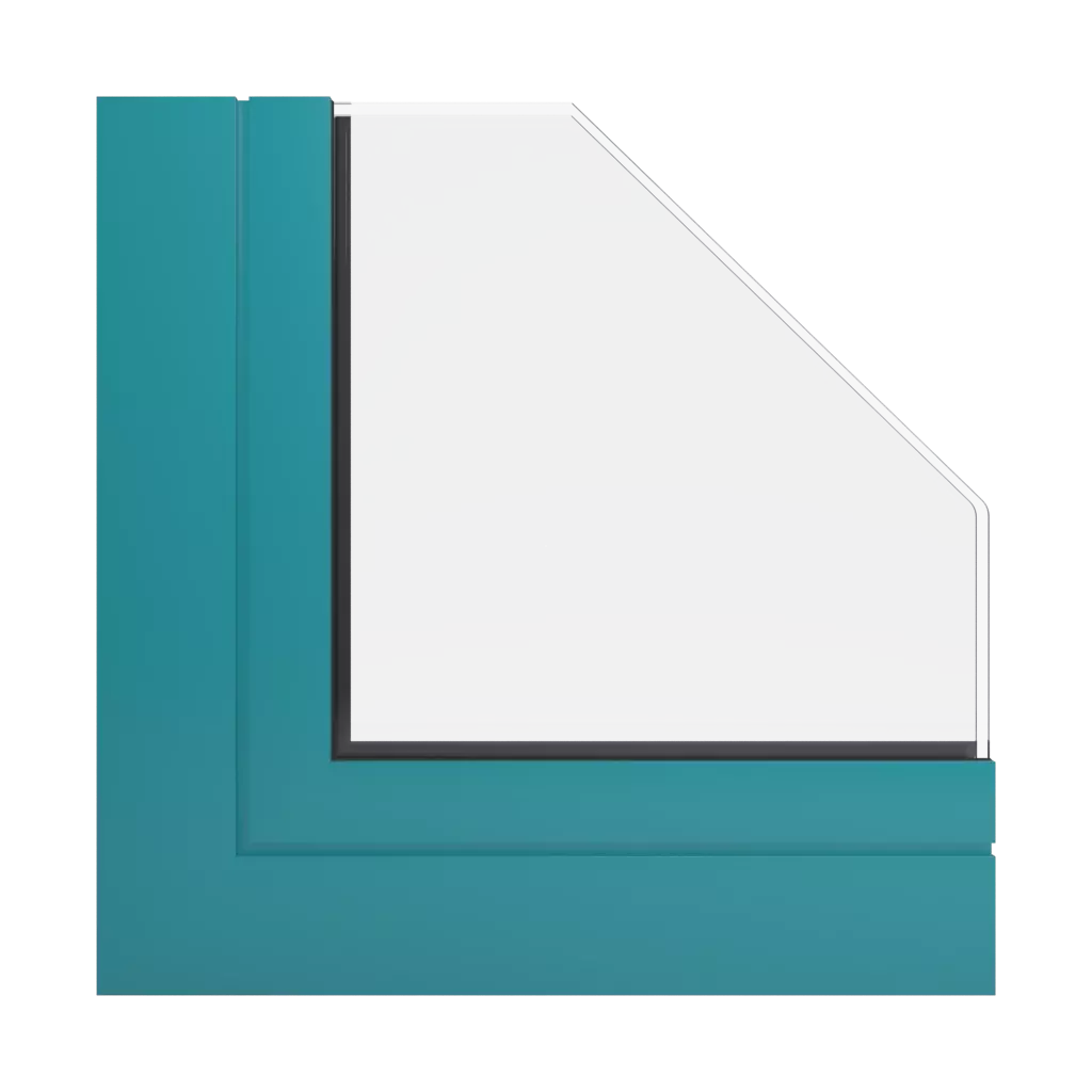 RAL 5018 Bleu turquoise fenetres profils-de-fenetre aliplast panorama