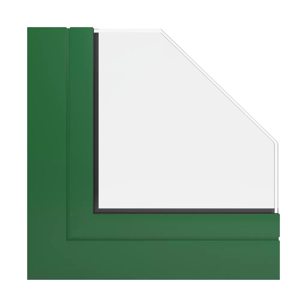 RAL 6002 Vert feuillage fenetres profils-de-fenetre ponzio pe68