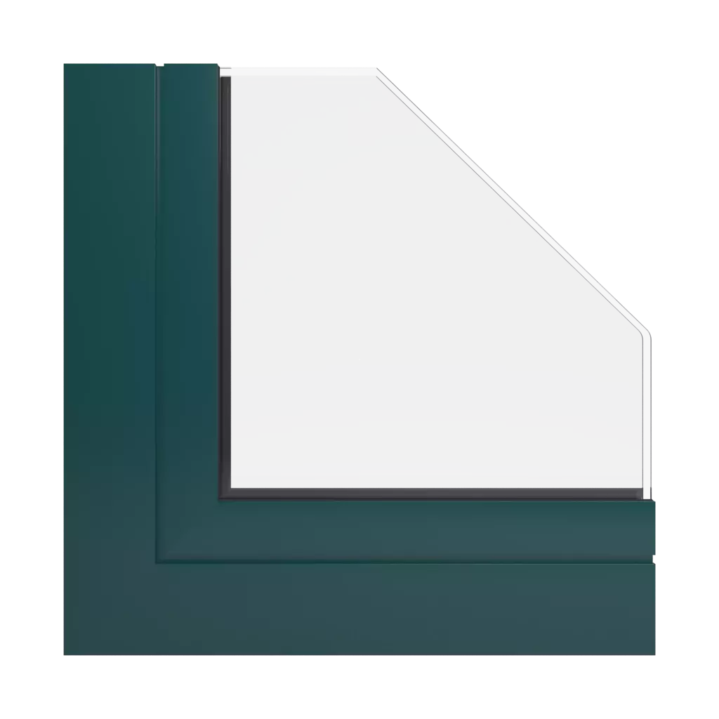 RAL 6004 Vert bleu fenetres profils-de-fenetre aliplast genesis-75