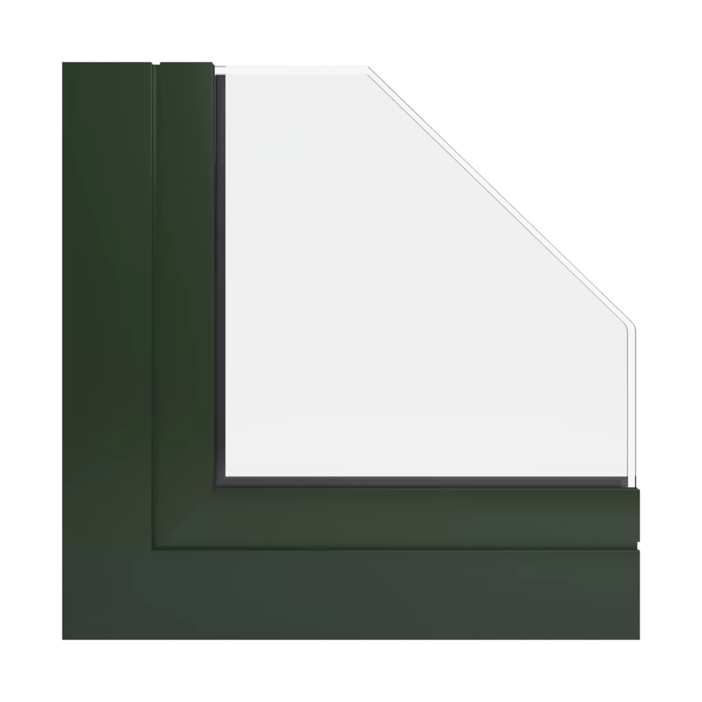 RAL 6007 Vert bouteille fenetres profils-de-fenetre aluprof mb-60e-ei