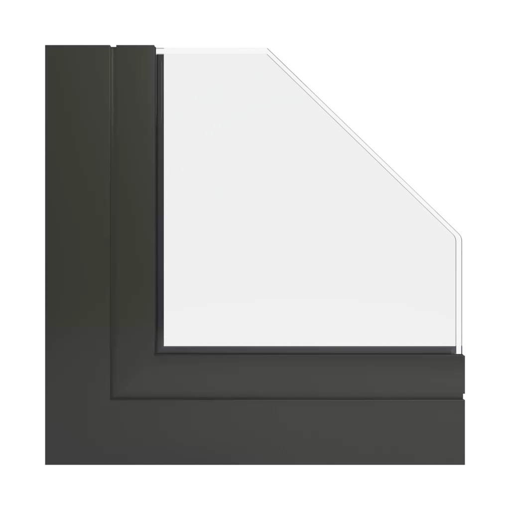 RAL 6008 Vert brun fenetres profils-de-fenetre aluprof mb-sr50n-efekt