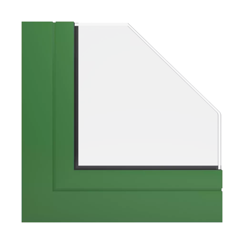 RAL 6010 Vert herbe fenetres profils-de-fenetre aliplast panorama