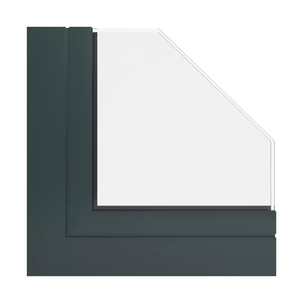 RAL 6012 Vert noir fenetres couleur-de-la-fenetre aluminium-ral   