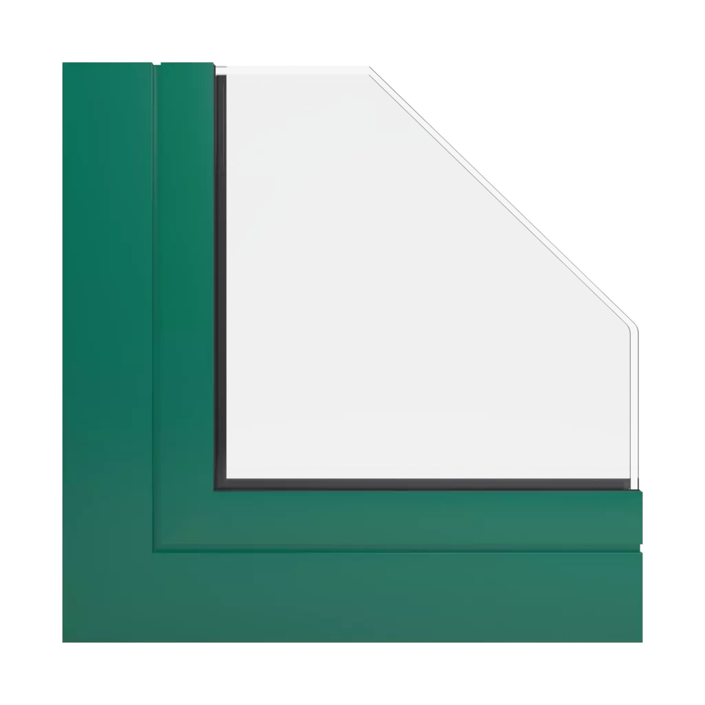 RAL 6016 Vert turquoise fenetres profils-de-fenetre aluprof mb-sr50n-efekt