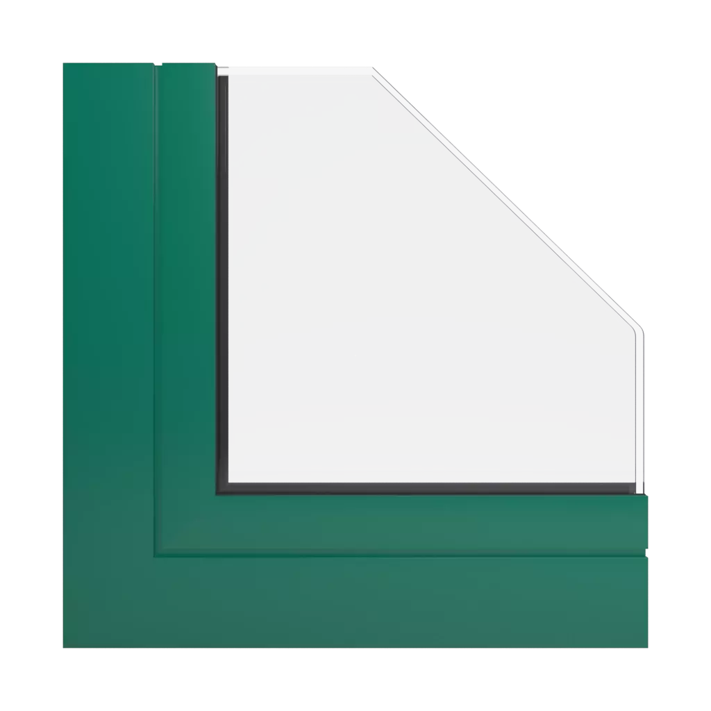 RAL 6016 Vert turquoise fenetres profils-de-fenetre ponzio pe68-salut