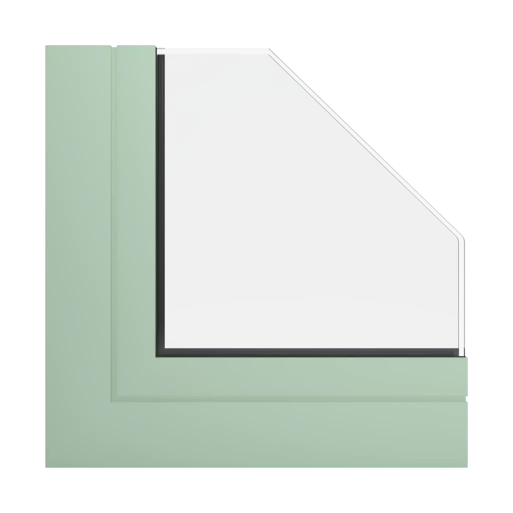 RAL 6019 Vert blanc fenetres profils-de-fenetre ponzio pe78n-hi