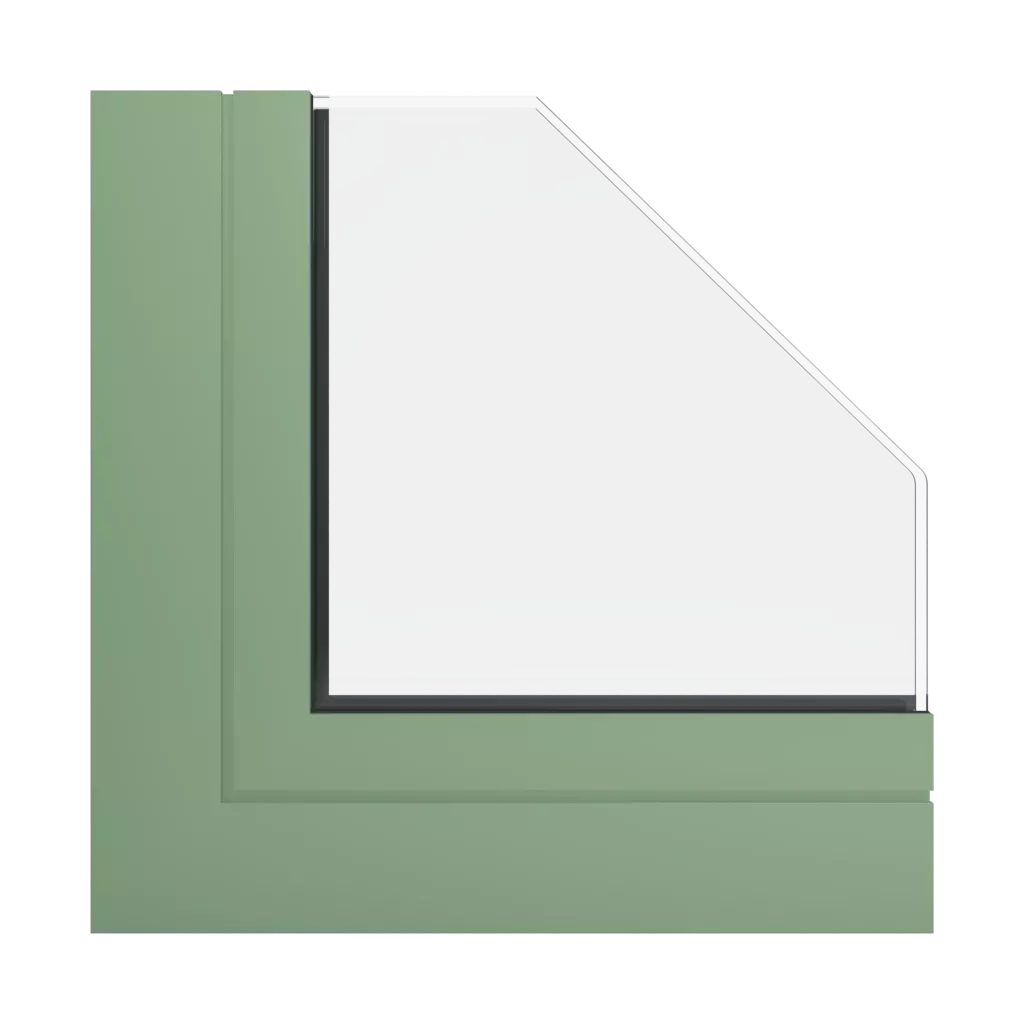 RAL 6021 Vert pâle fenetres profils-de-fenetre aliplast genesis-75