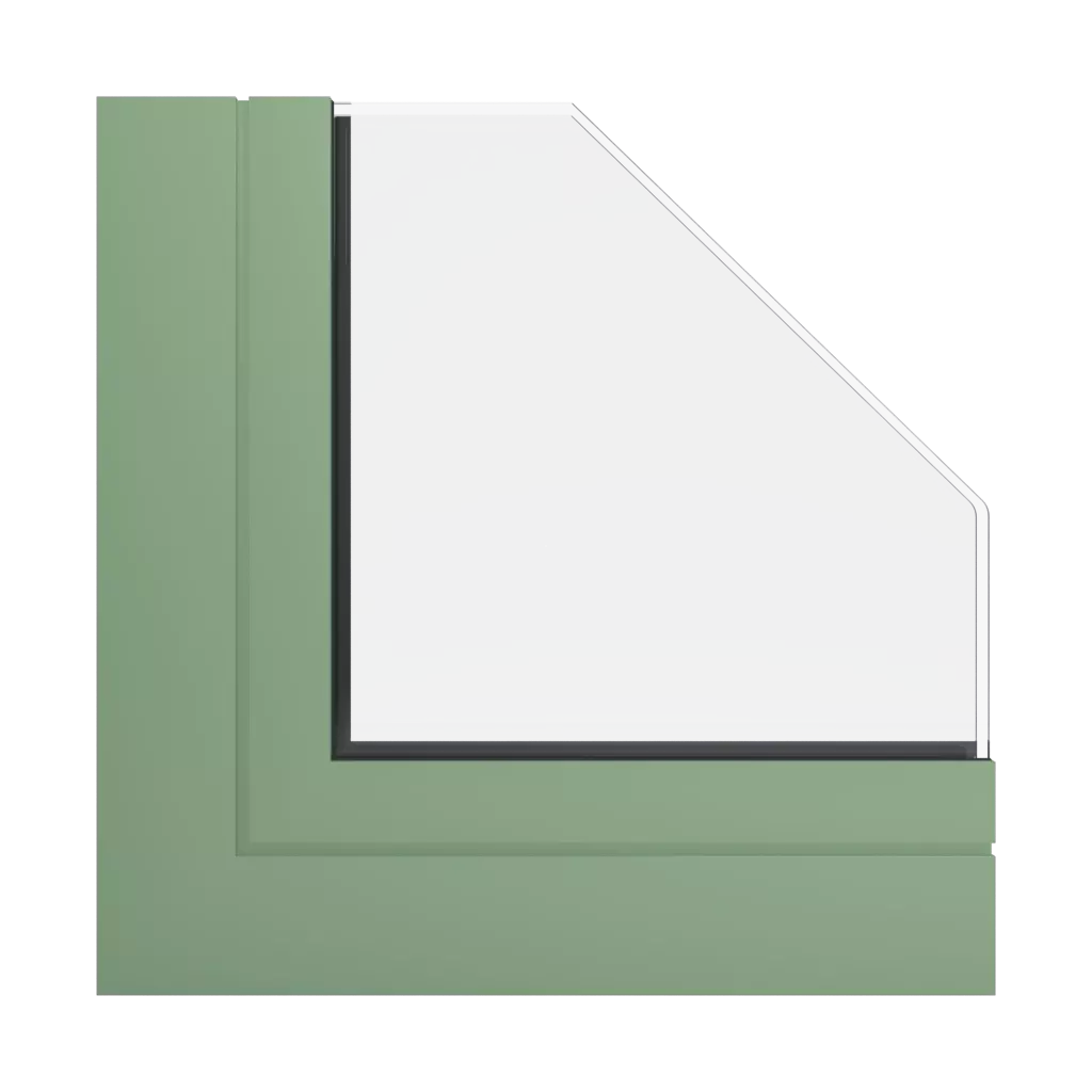 RAL 6021 Vert pâle fenetres profils-de-fenetre aluprof mb-60e-ei