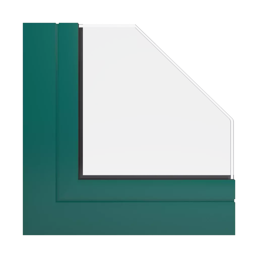 RAL 6026 Vert opale fenetres profils-de-fenetre aluprof mb-sr50n-efekt
