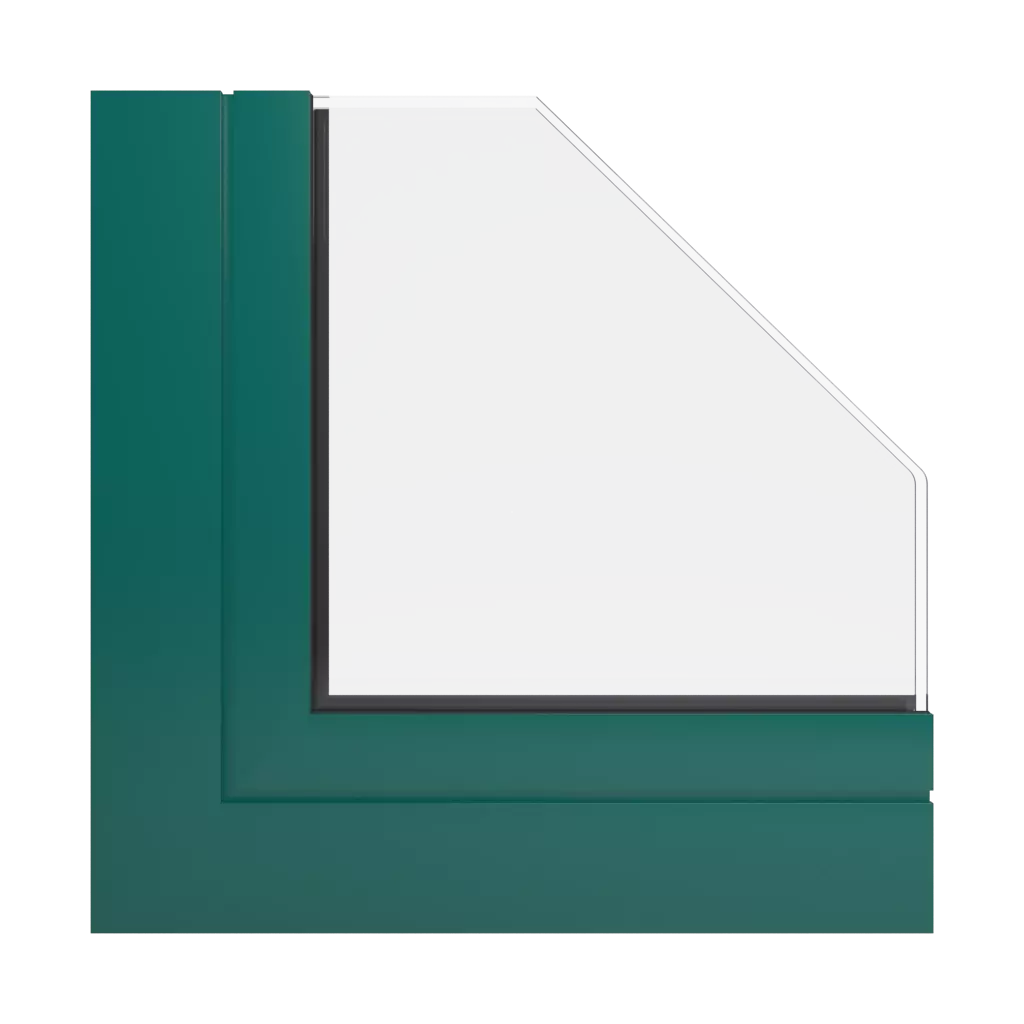 RAL 6026 Vert opale fenetres profils-de-fenetre ponzio pe68