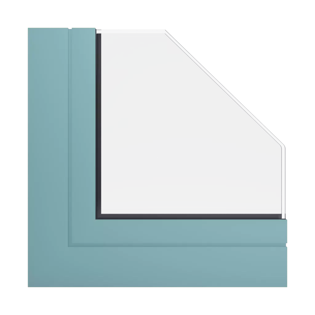 RAL 6034 Turquoise pastel fenetres profils-de-fenetre aluprof mb-sr50n-efekt