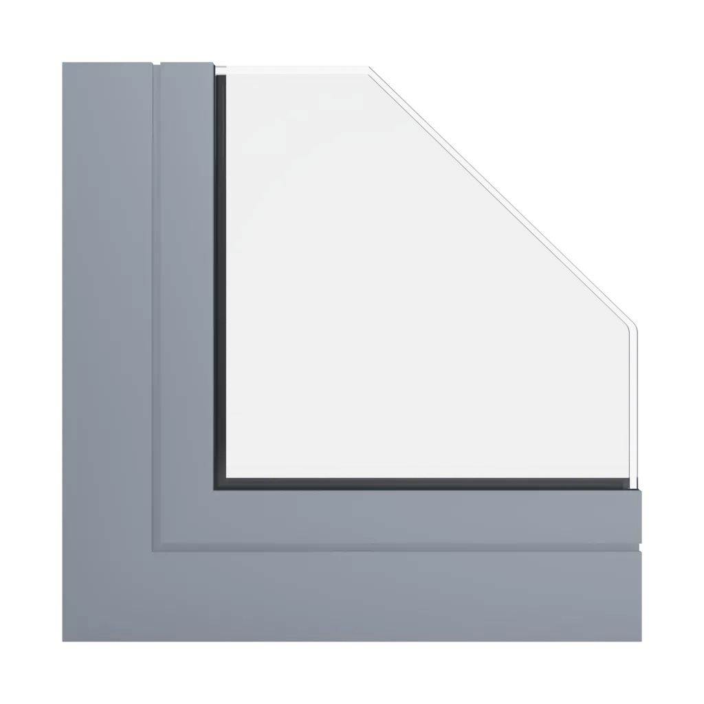 RAL 7001 Gris de sécurité produits fenetres-en-aluminium    