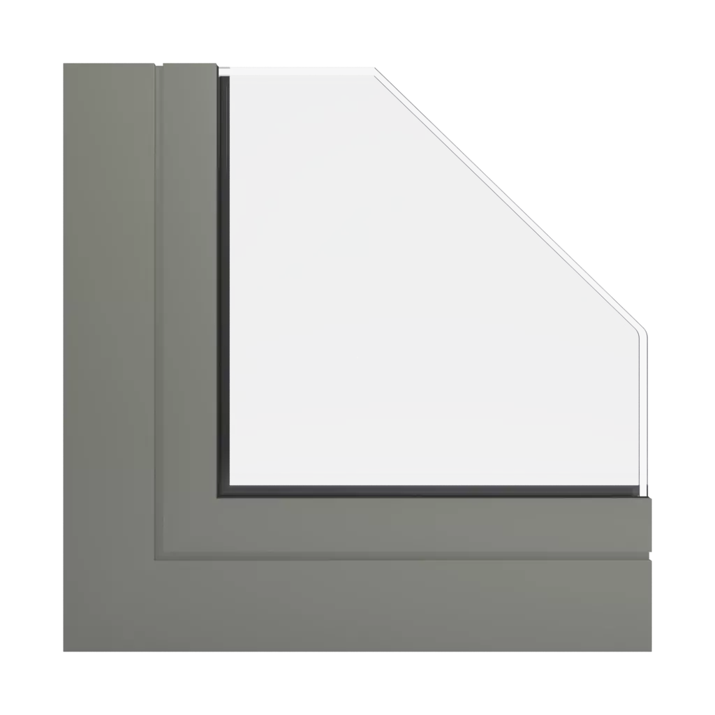 RAL 7003 Gris olive fenetres profils-de-fenetre ponzio pe68