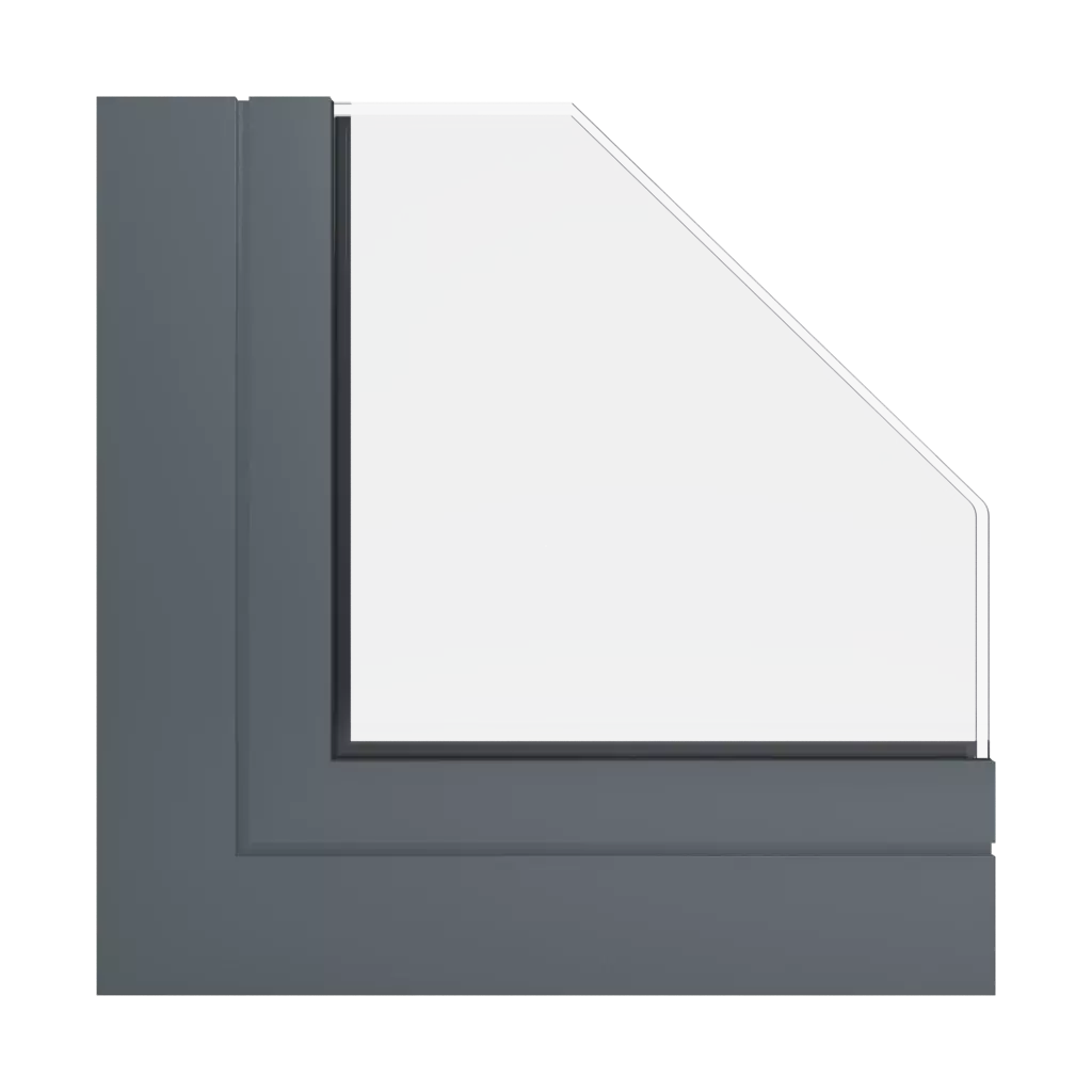 RAL 7011 Gris fer fenetres profils-de-fenetre aliplast panorama