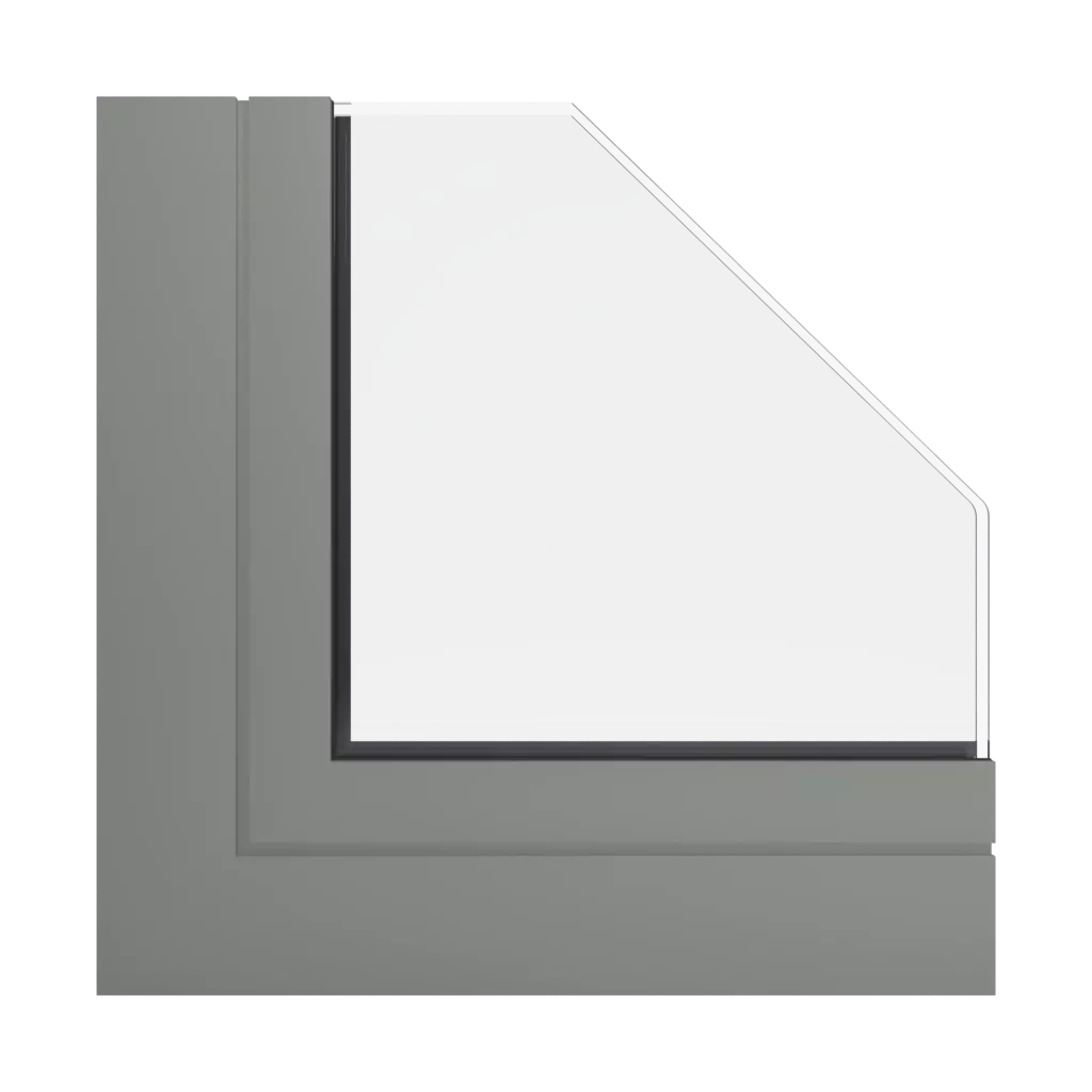 RAL 7023 Gris béton fenetres profils-de-fenetre ponzio pe78n-hi