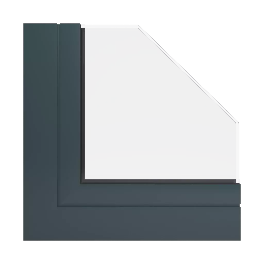 RAL 7026 Gris granit fenetres profils-de-fenetre aliplast genesis-75