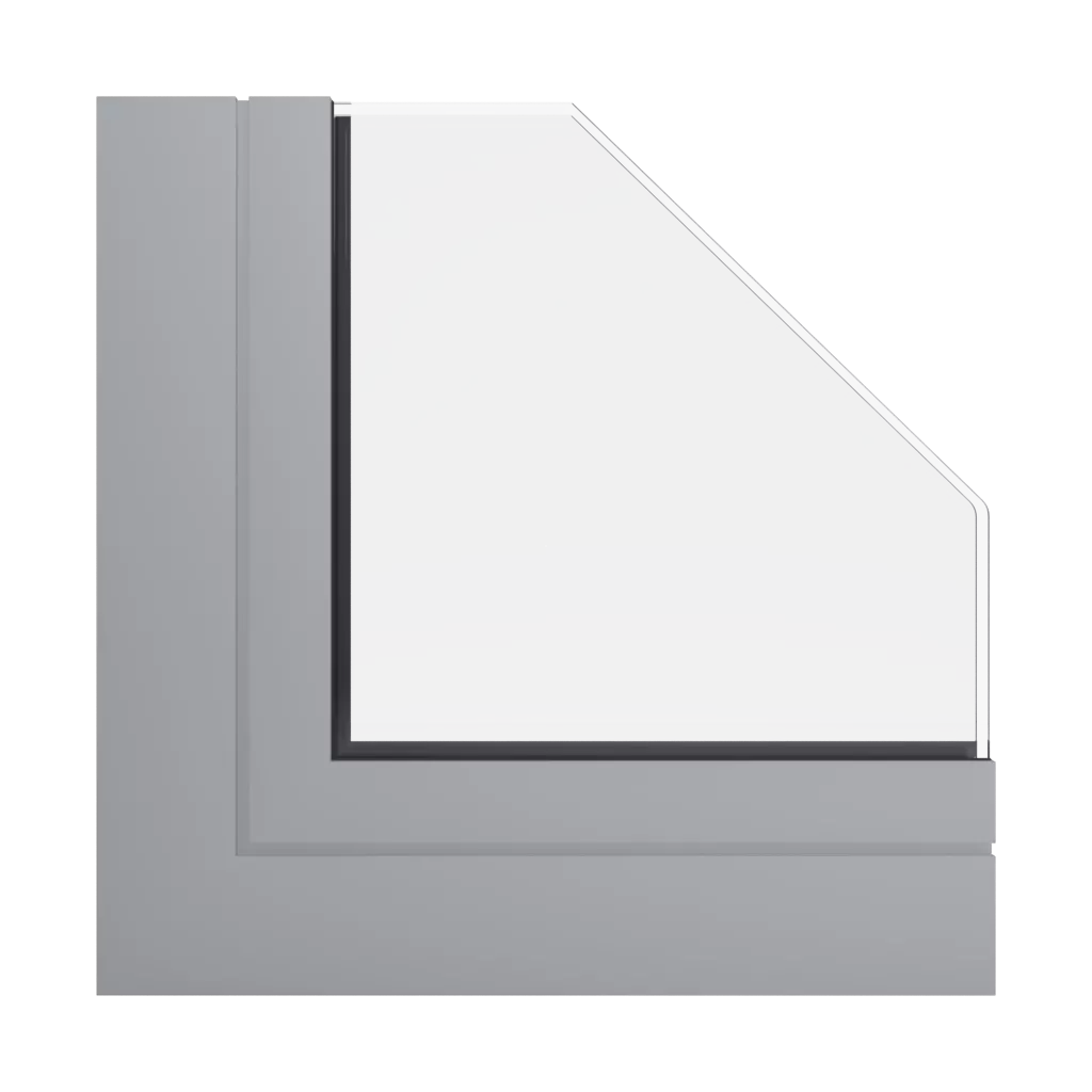 RAL 9006 Aluminium blanc fenetres profils-de-fenetre aluprof mb-60e-ei